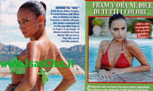 Francesca Lukasik: “Lavori se vieni a letto con me”. Questo mi sento dire solo perché ho fatto la svampita in tv… preview