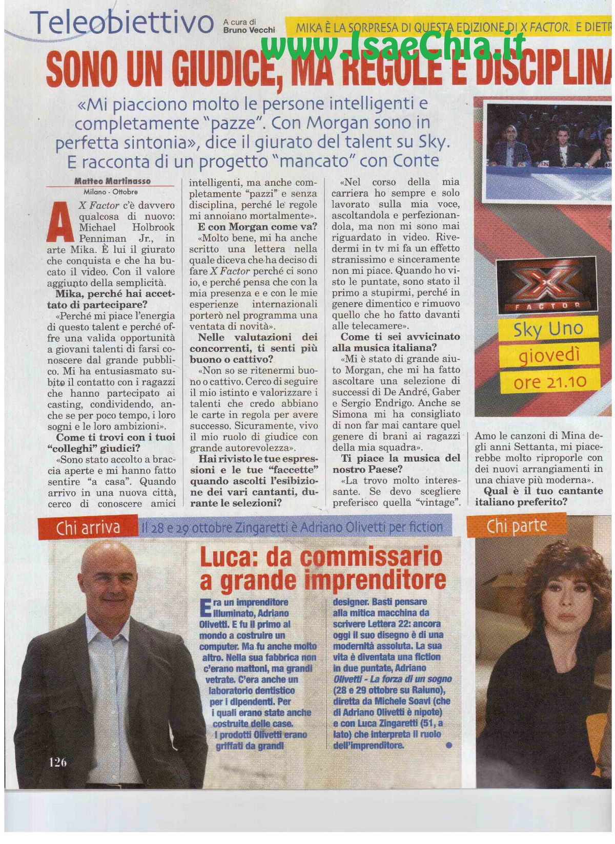 Mika: “Sono un giudice, ma regole e disciplina m’annoiano a morte” article-post