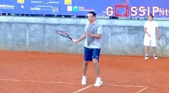 Marcelo Fuentes in versione tennista: video
