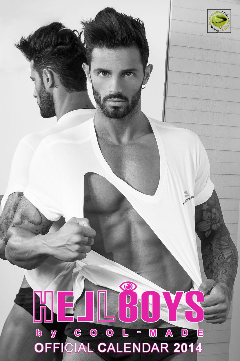 Alessio Lo Passo uomo copertina del calendario Hellboys 2014: foto preview