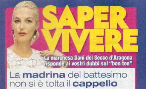 La Marchesa Daniela Del Secco D’Aragona: “La madrina del battesimo non si è tolta il cappello!” preview