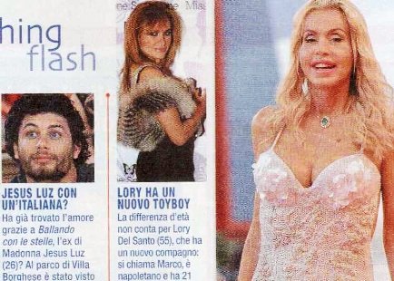 Vipwatching Flash – Jesus Luz con un’italiana?; Lory Del Santo ha un nuovo toyboy; Valeria Marini denunciata per furto di gioielli