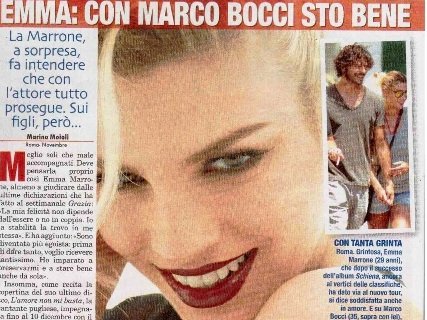 Emma Marrone: “Con Marco Bocci sto bene”