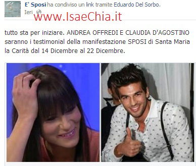 Andrea Offredi e Claudia D’Agostino saranno testimonial di una campagna per ‘E’ sposi’ (foto) article-post