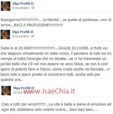 Elga Profili: nuova foto e gli ultimi messaggi su Facebook… preview