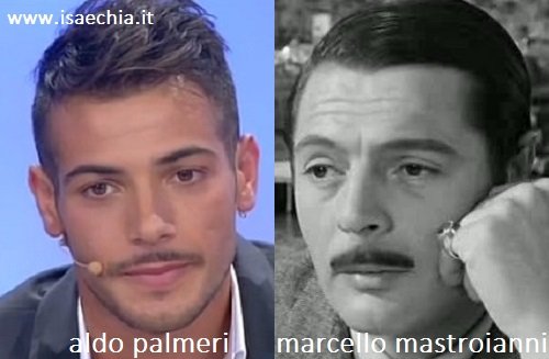Somiglianza tra Aldo Palmeri e Marcello Mastroianni