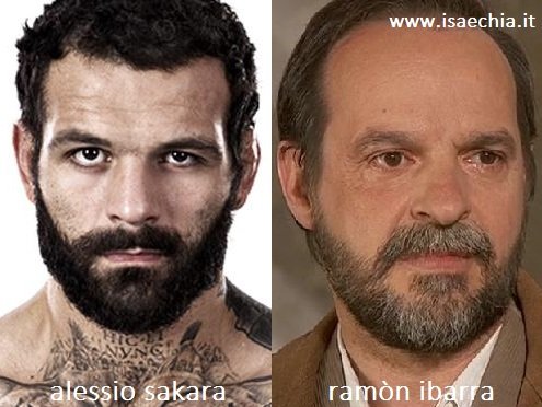 Somiglianza tra Alessio Sakara e Ramòn Ibarra