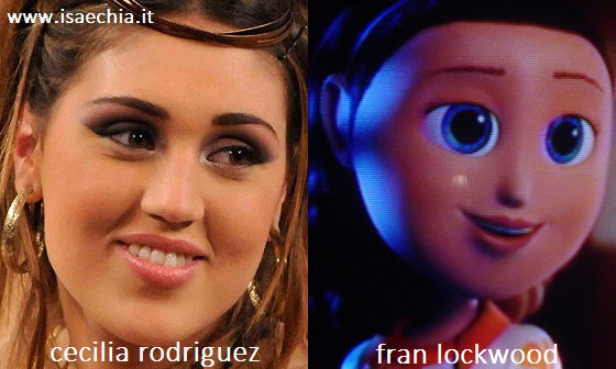 Somiglianza tra Cecilia Rodriguez e Fran Lockwood di ‘Piovono Polpette’ preview