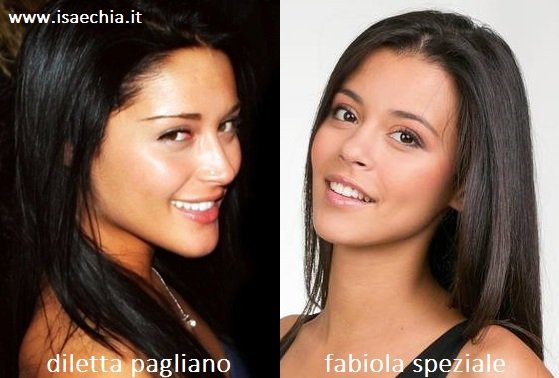 Somiglianza tra Diletta Pagliano e Fabiola Speziale
