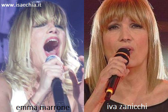 Somiglianza tra Emma Marrone e Iva Zanicchi preview