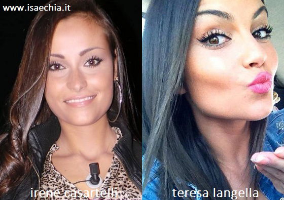 Somiglianza tra Irene Casartelli e Teresa Langella preview