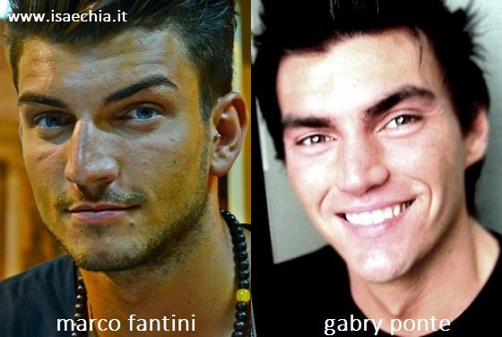 Somiglianza tra Marco Fantini e Gabry Ponte