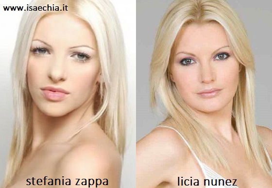 Somiglianza tra Stefania Zappa e Licia Nunez preview