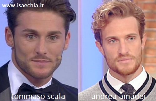 Somiglianza tra Tommaso Scala e Andrea Amadei