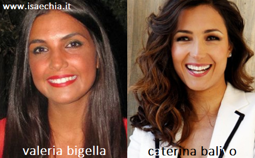 Somiglianza tra Valeria Bigella e Caterina Balivo preview