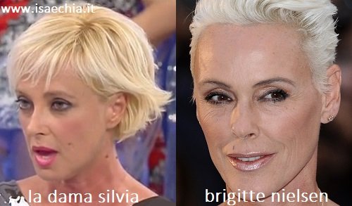 Somiglianza tra la dama Silvia e Brigitte Nielsen