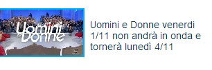 Oggi ‘Uomini e Donne’ non andrà in onda preview