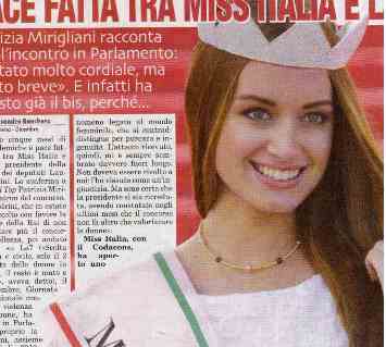 Pace fatta tra Miss Italia e Laura Boldrini. “Ma non finisce qui!” preview