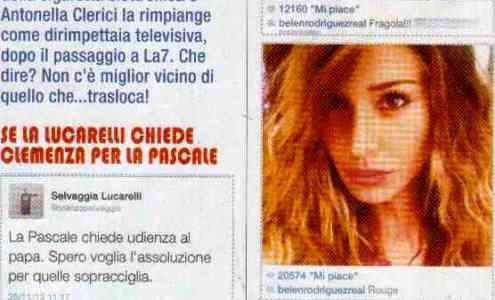 Top social network: Federica Panicucci “smaschera” Ligabue? / Belen Rodriguez come Jessica Rabbit