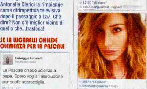 Top social network: Federica Panicucci “smaschera” Ligabue? / Belen Rodriguez come Jessica Rabbit preview