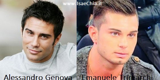 Somiglianza tra Alessandro Genova ed Emanuele Trimarchi preview