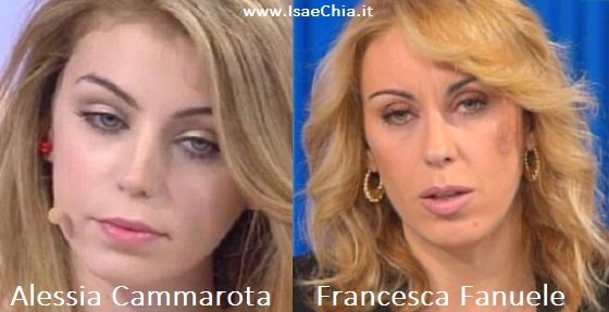 Somiglianza tra Alessia Cammarota e Francesca Fanuele