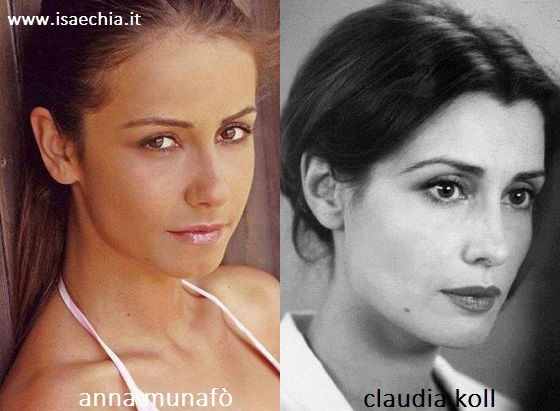 Somiglianza tra Anna Munafò e Claudia Koll preview