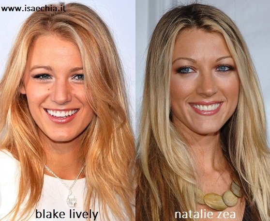 Somiglianza tra Blake Lively e Natalie Zea. 