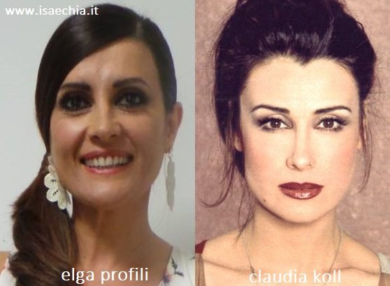 Somiglianza tra Elga Profili e Claudia Koll