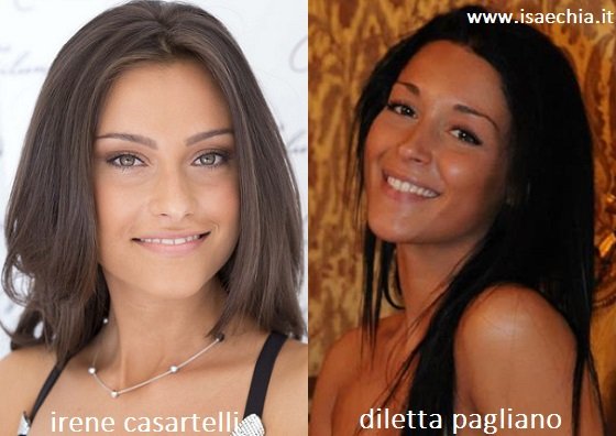 Somiglianza tra Irene Casartelli e Diletta Pagliano