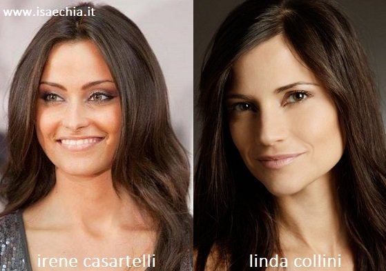 Somiglianza tra Irene Casartelli e Linda Collini