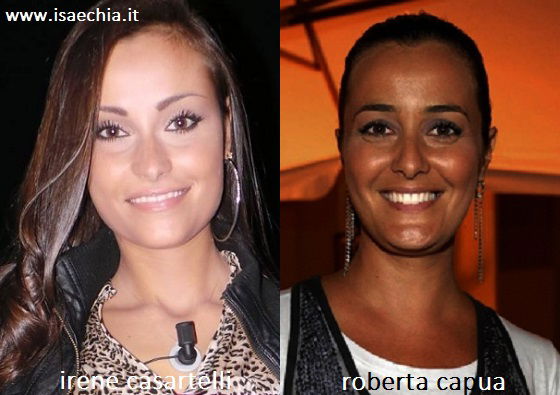 Somiglianza tra Irene Casartelli e Roberta Capua preview