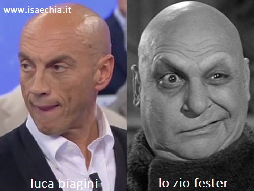 Somiglianza tra Luca Biagini e Fester de ‘La famiglia Addams’ preview
