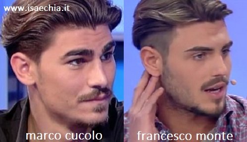 Somiglianza tra Marco Cucolo e Francesco Monte
