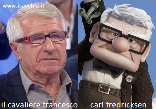 Somiglianza tra il cavaliere Francesco e Carl Fredricksen preview