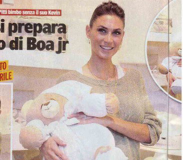 Melissa Satta si prepara all’arrivo di Boateng Junior preview