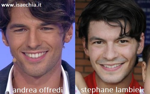 Somiglianza tra Andrea Offredi e Stephane Lambiel