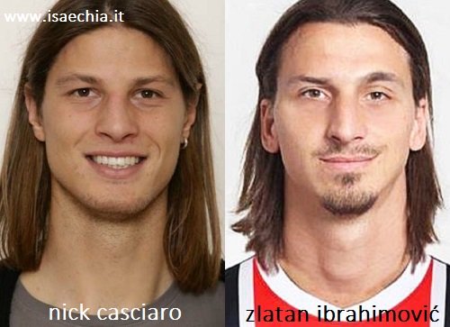 Somiglianza tra Nick Casciaro e Zlatan Ibrahimović