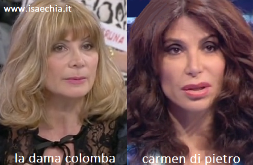 Somiglianza tra la dama Colomba e Carmen Di Pietro preview