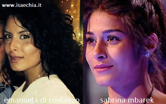 Somiglianza tra Emanuela Di Costanzo e Sabrina Mbarek preview