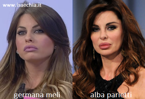 Somiglianza tra Germana Meli e Alba Parietti article-post
