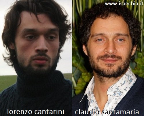 Somiglianza tra Lorenzo Cantarini e Claudio Santamaria