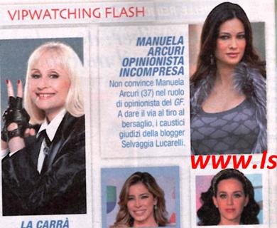 Manuela Arcuri opinionista incompresa, Aida Yespica torna single e Francesca Cipriani si fa “Mora”