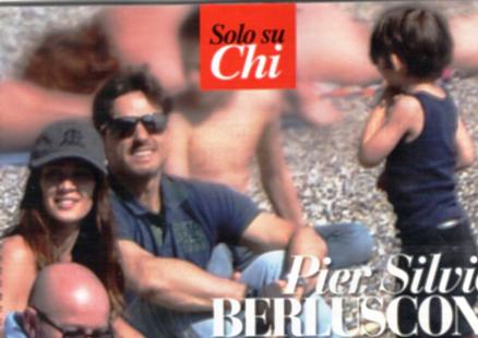 Pier Silvio Berlusconi superpapà formato spiaggia preview