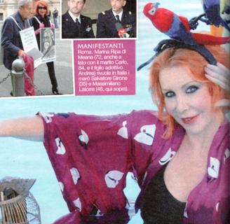 Marina Ripa di Meana: “A 72 anni torno a posare e vado dal Papa per i Marò!” article-post