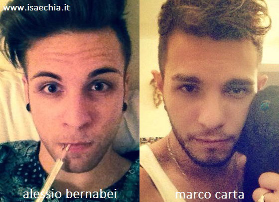 Somiglianza tra Alessio Bernabei e Marco Carta preview