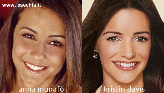 Somiglianza tra Anna Munafò e Kristin Davis preview