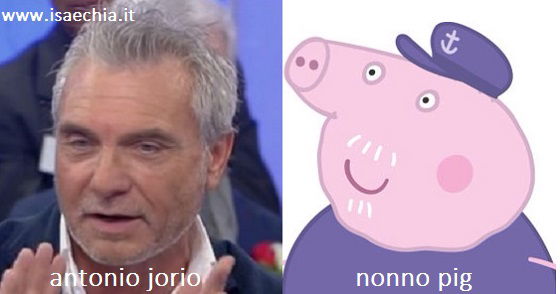 Somiglianza tra Antonio Jorio e Nonno Pig preview