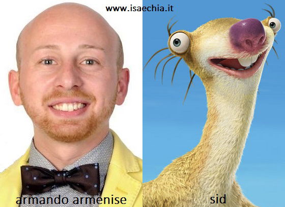 Somiglianza tra Armando Armenise e Sid de ‘L’Era Glaciale’ article-post