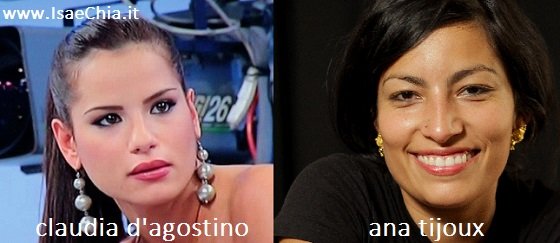 Somiglianza tra Claudia D’Agostino e Ana Tijoux